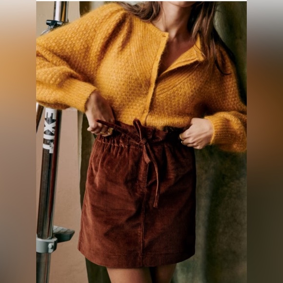 Sezane Paulita Tie Skirt - Picture 1 of 4